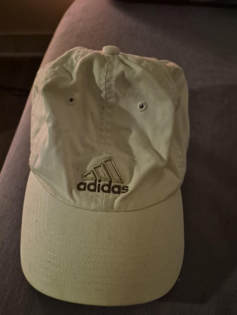 adidas Men's Embroidered Logo Baseball Cap - Cream